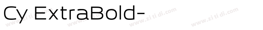 Cy ExtraBold字体转换